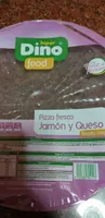 Pizza fresca jamón y queso
