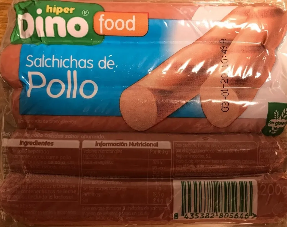 Salchichas de pollo