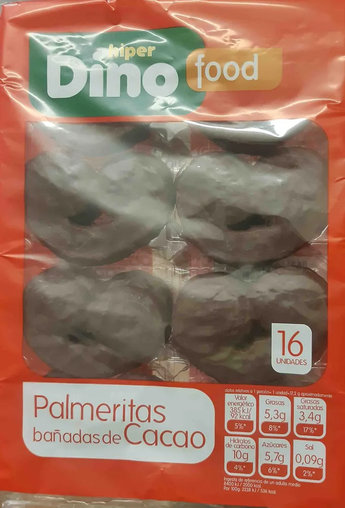 Palmeritas bañadas de Cacao