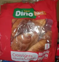 Croissants rellenos de cacao