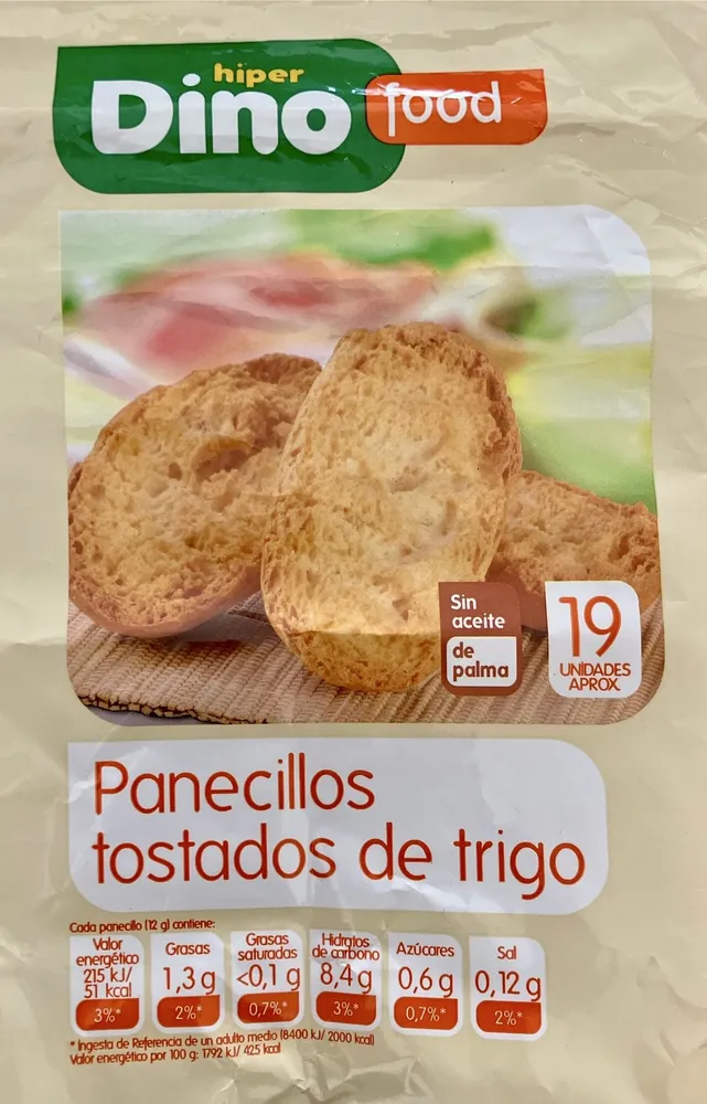 Panecillos tostados de trigo