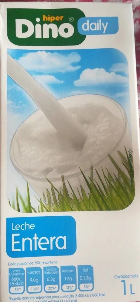 Leche entera UHT