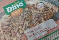 Pizza fresca pollo y bacon