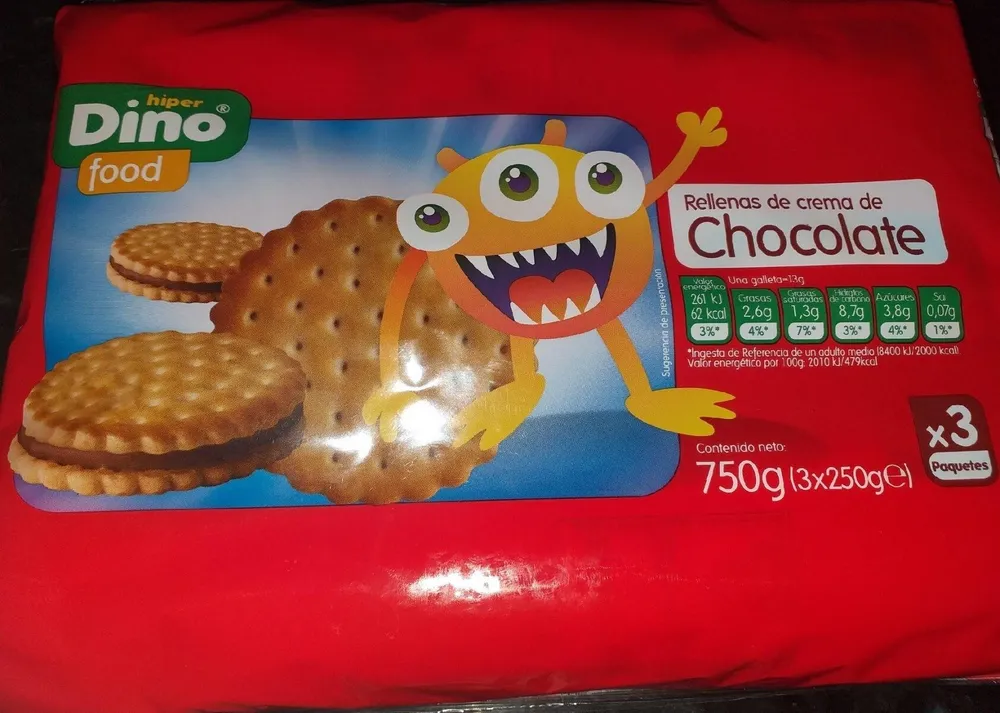 Rellenas de crema de chocolate