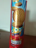 Galletas rellenas de crema de chocolate