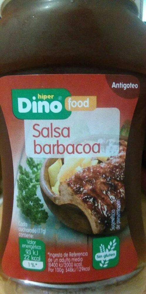 Dino food salsa barbacoa