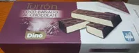 Turrón coco bañado al chocolate