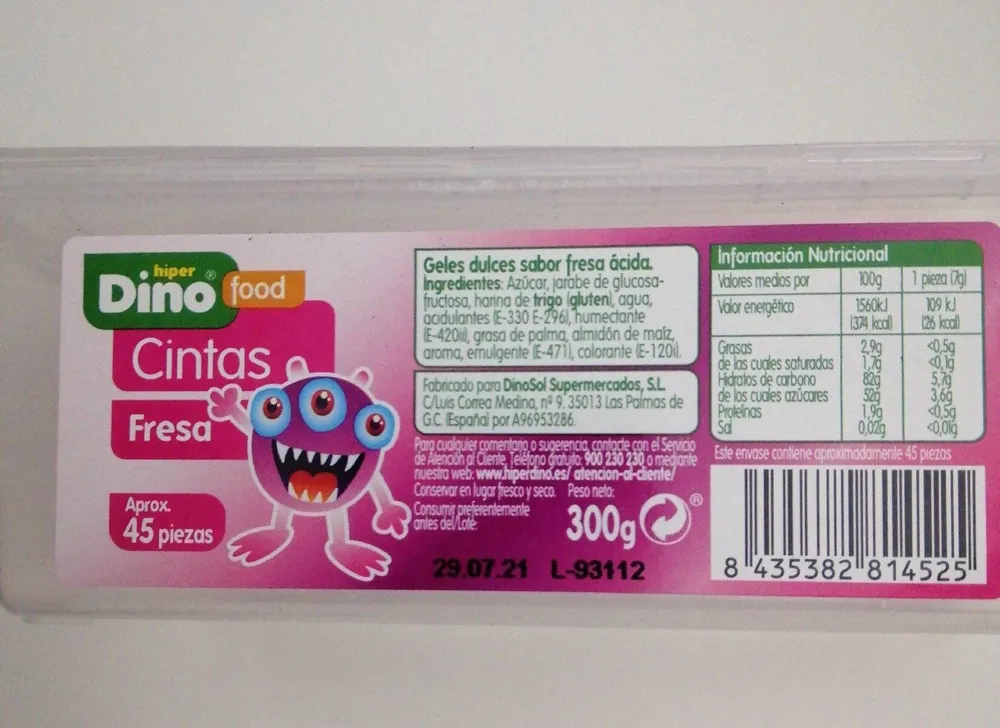 Cintas fresa