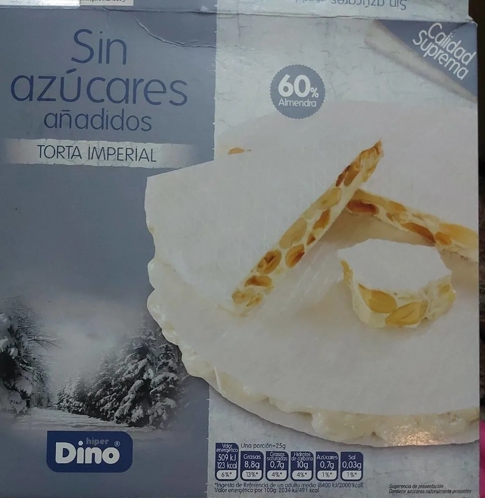 Torta imperial sin azucar