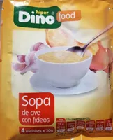 Sopa de ave con fideos