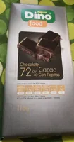 Chocolate 72% Cacao con Pepitas