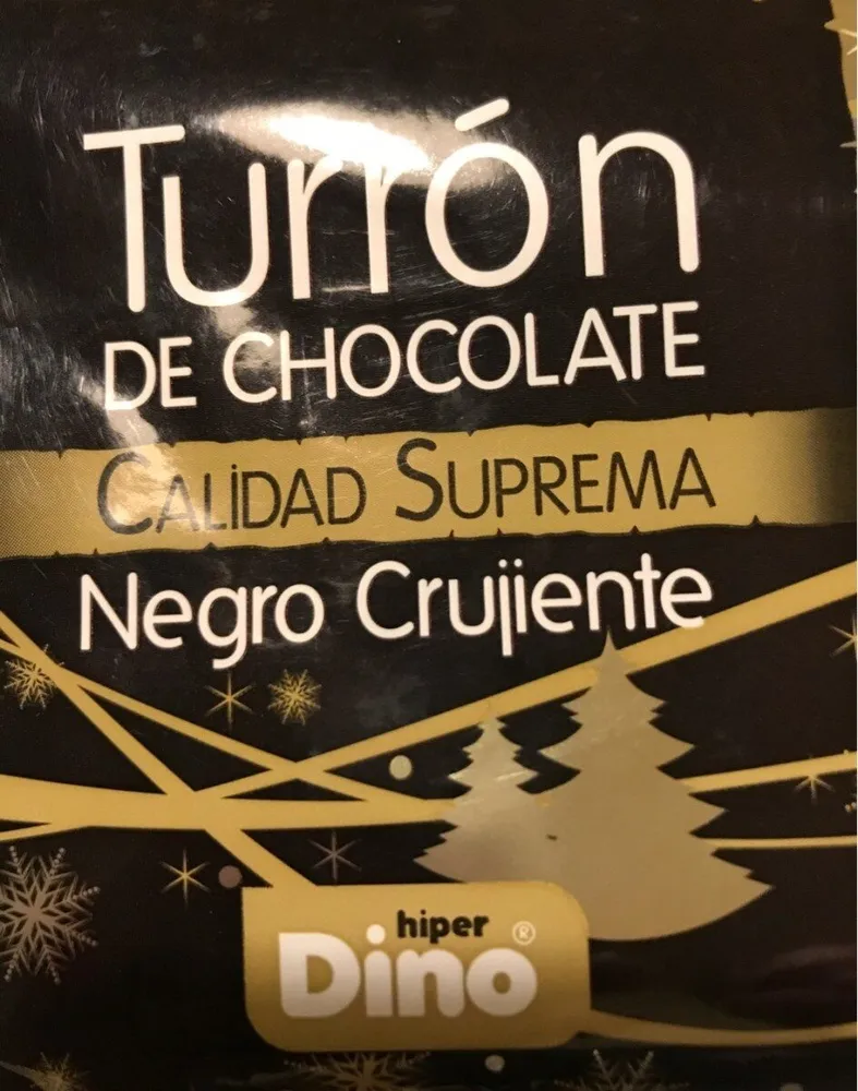 Turrón de chocolate negro