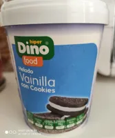 Dino helado de vainilla con cookies