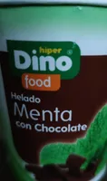 Helado menta con chocolate