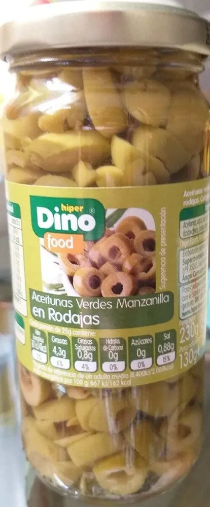 Aceitunas Verdes Manzanilla en Rodajas