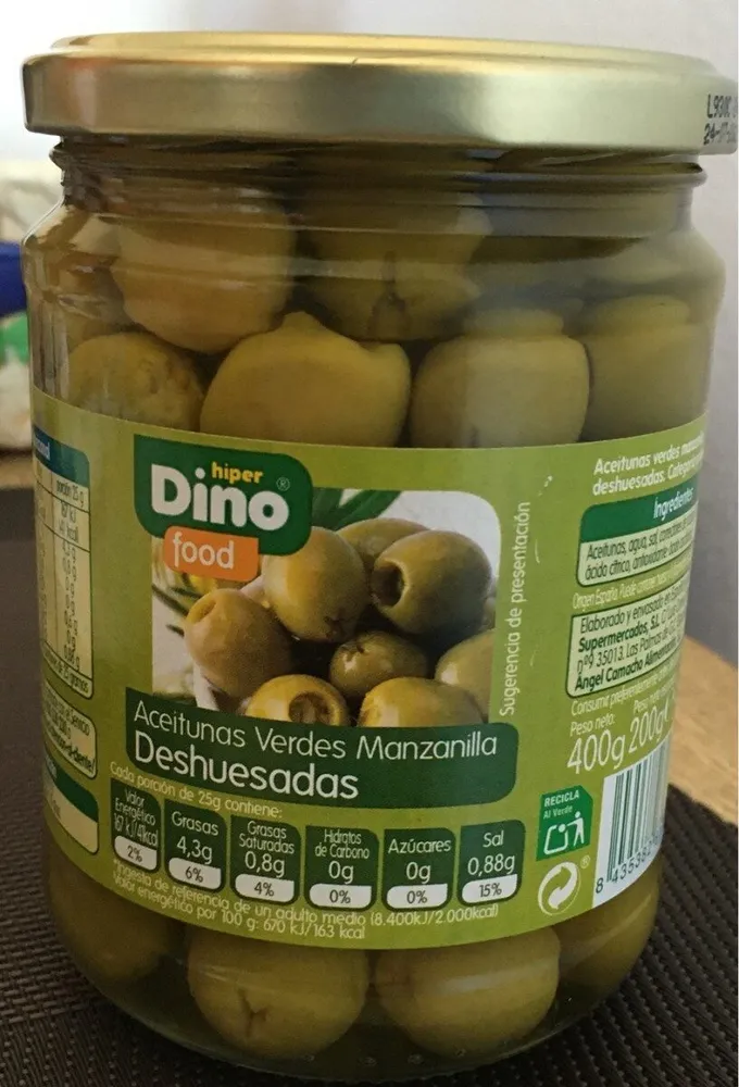 Aceitunas Verdes Manzanilla Deshuesadas