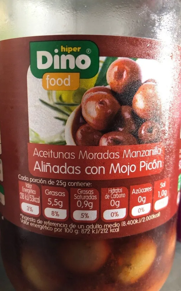 Aceitunas moradas manzanilla
