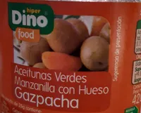Aceitunas verdes manzanilla con hueso gazpacha