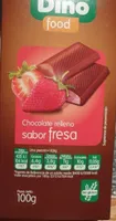 Chocolate relleno sabor fresa
