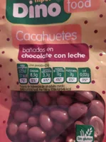 Cacahuetes bañados en chocolate con leche