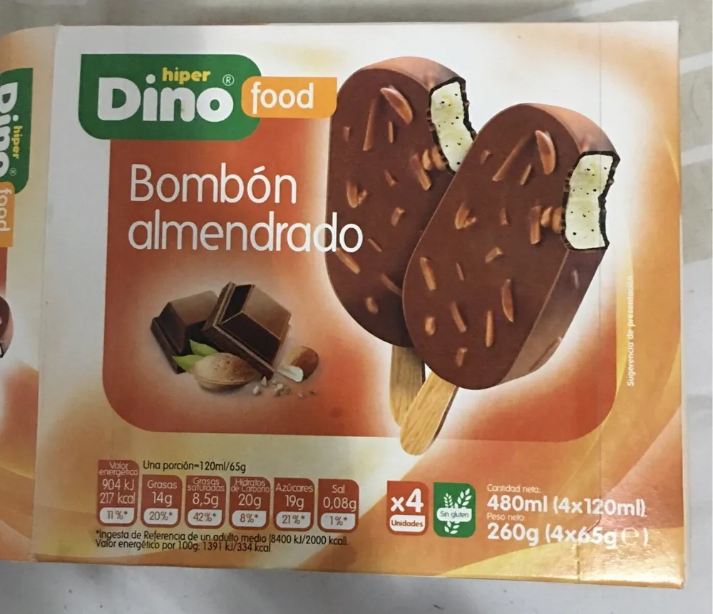Helado de Bombón Almendrado
