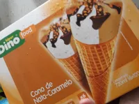 Cono de nata-caramelo