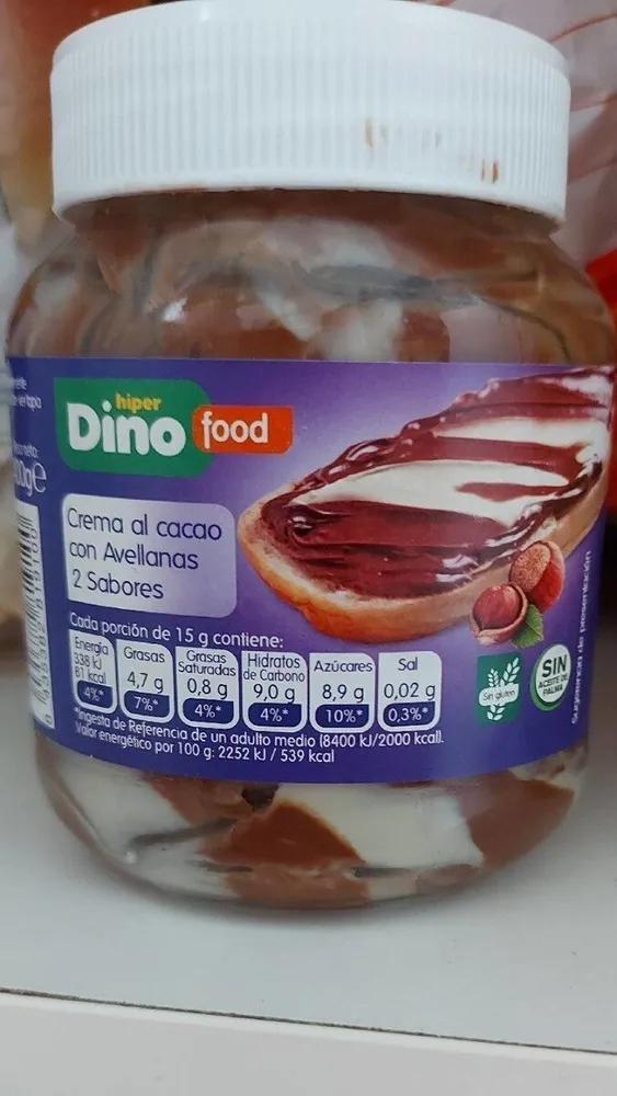 Crema al cacao con avellanas 2 sabores