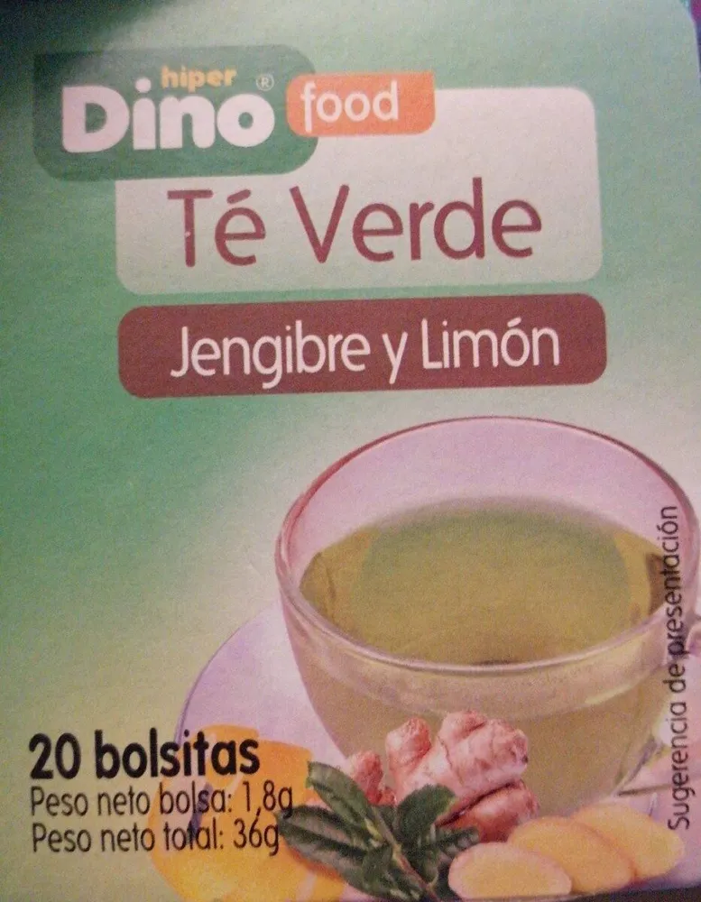 Té verde jengibre y limón
