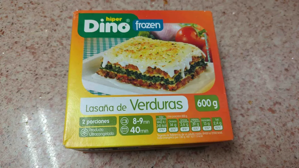 Lasaña de vegetales