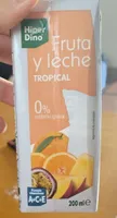 Fruta y leche tropical 0%