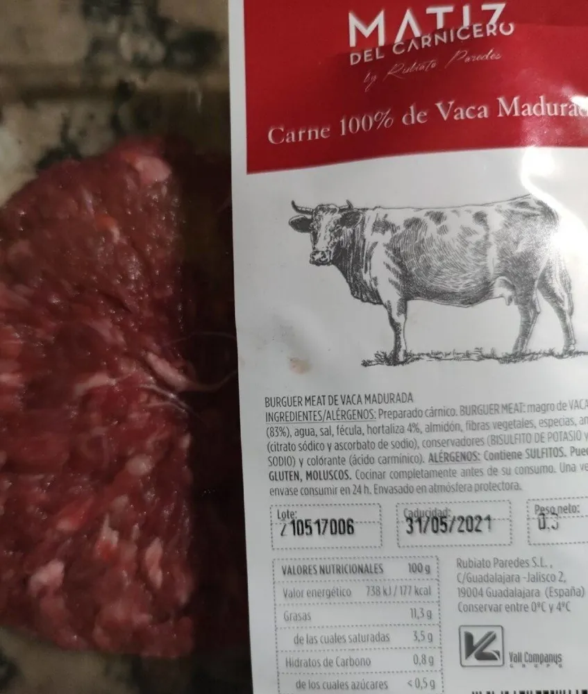 Carne 100% de Vaca Madurada