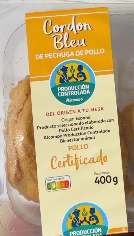 Cordon bleu de pechuga de pollo