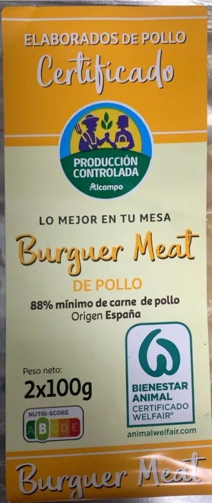 Burger meat de pollo