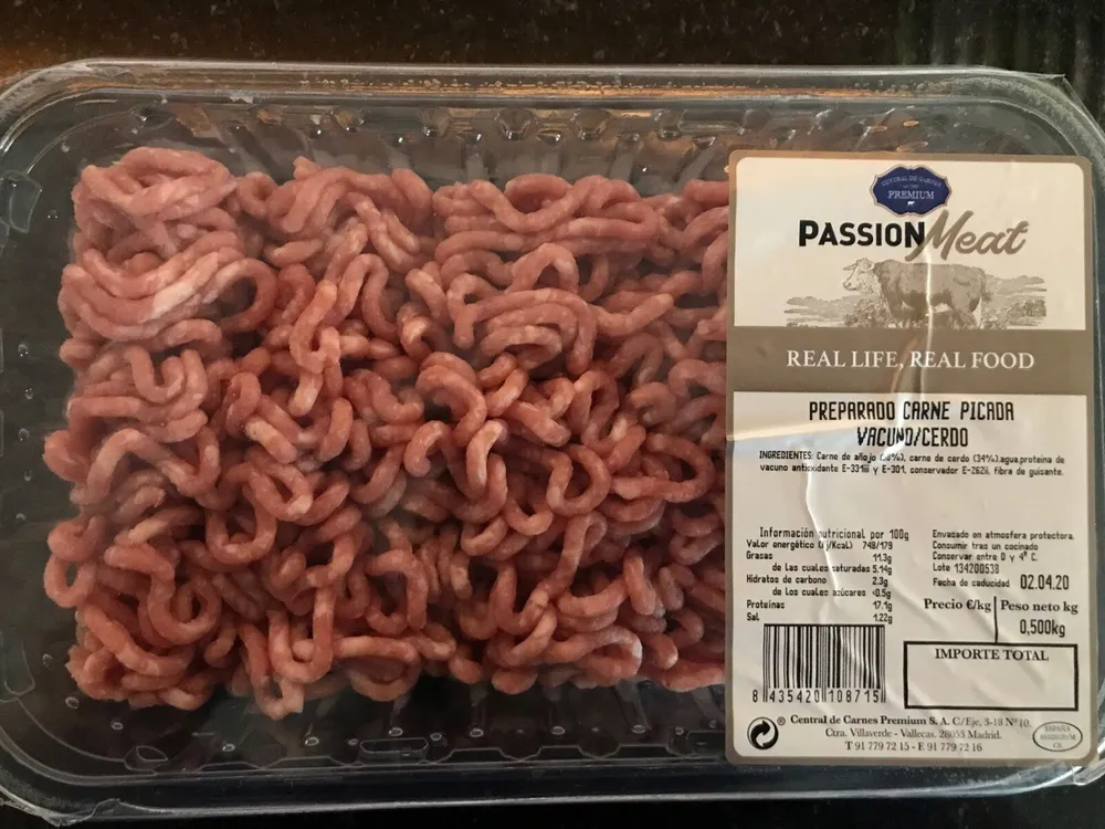 Preparado carne picada