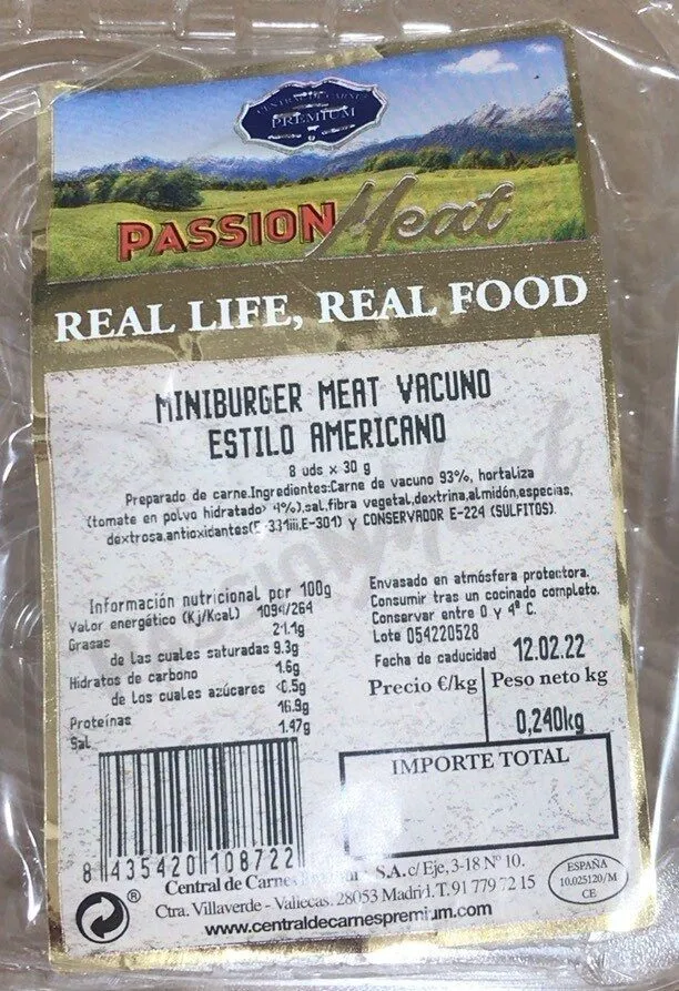 Mini burger estilo americano