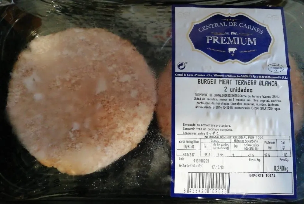 Burger meat ternera blanca