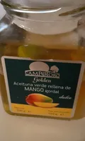 Aceituna verde rellena de Mango gordal