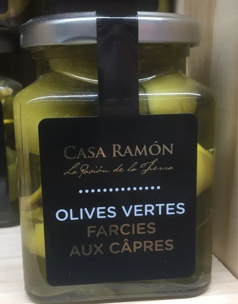 Olives vertes farcies aux capres