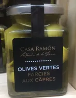 Olives vertes farcies aux capres