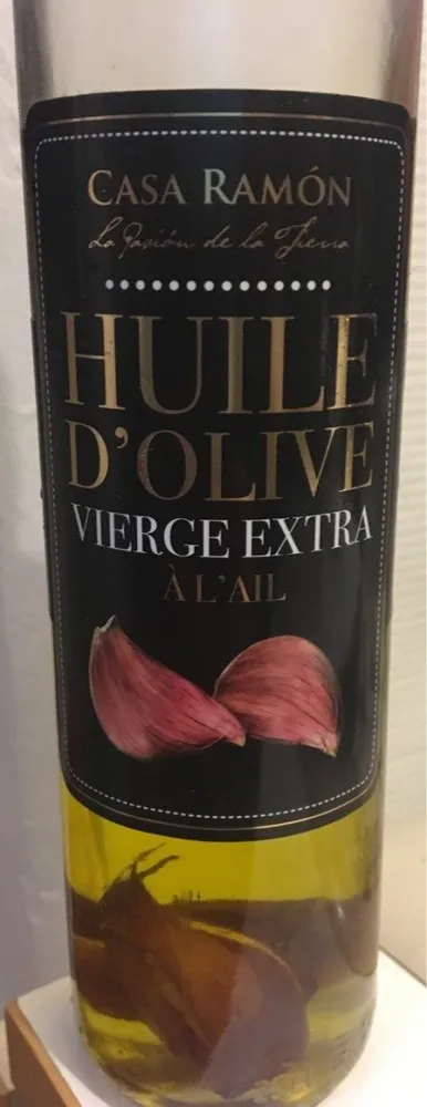 Huile d'olive vierge extra à l'ail