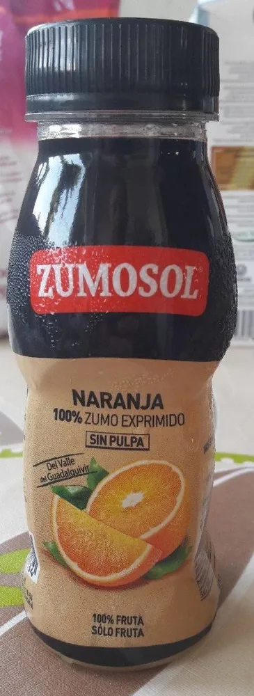 Naranja 100% zumo exprimido sin pulpa