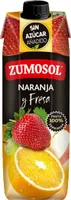 Bebida de zumo de naranja, uva, fresa y manzana