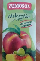 Zumo melocotón y uva