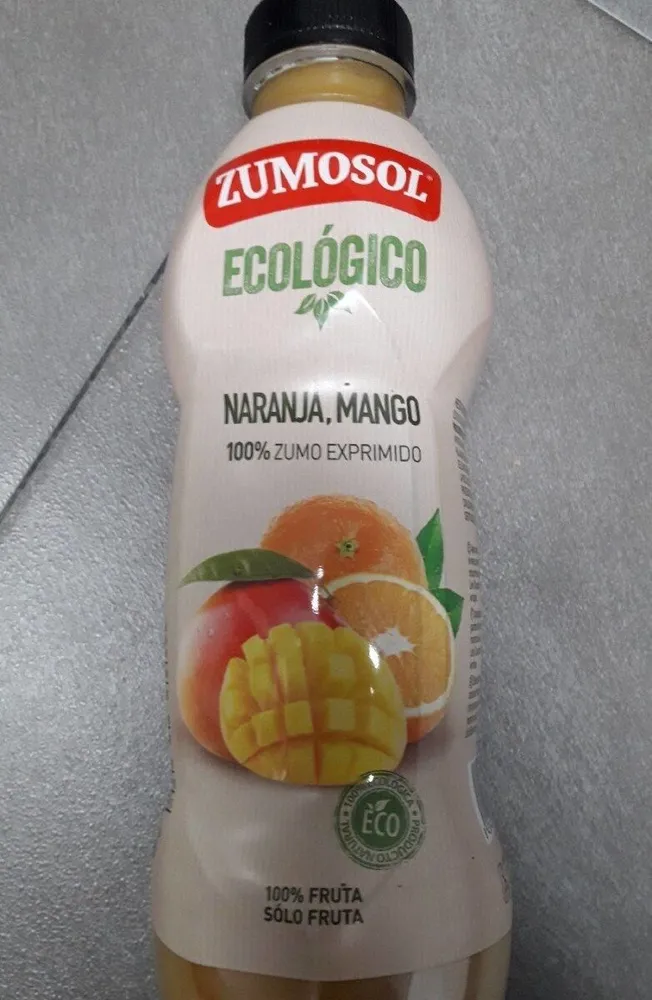 Zumo naranja y mango