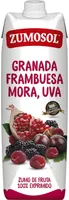 Granada, frambuesa, mora, uva