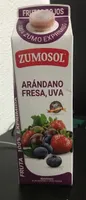 Zumo de arándano, fresa, uva