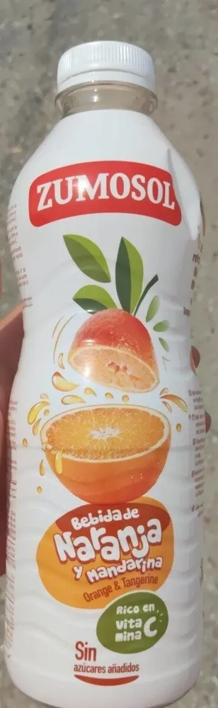 Bebida de naranja y mandarina
