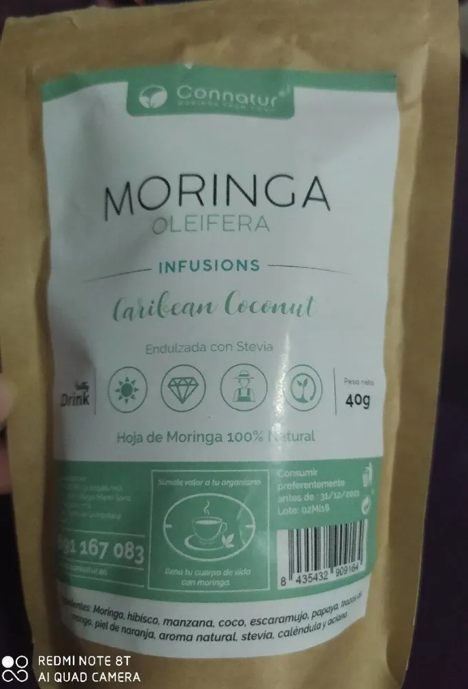 Infusión de moringa