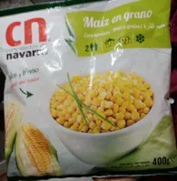 Maiz en grano congelado
