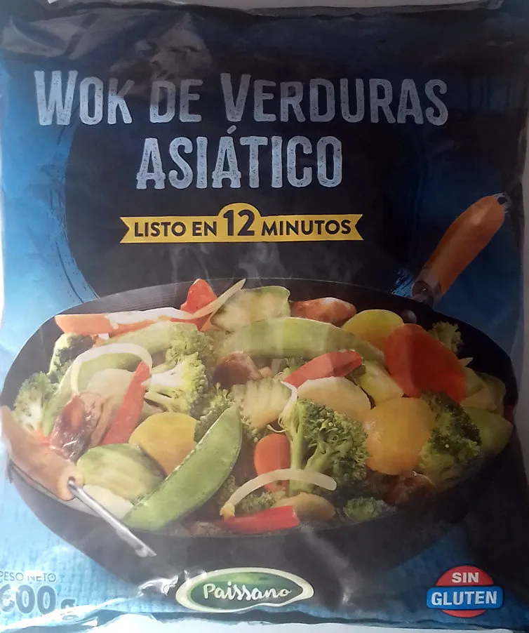 Wok de verduras asiático